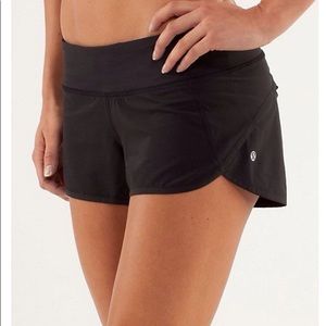 Black lululemon speed shorts